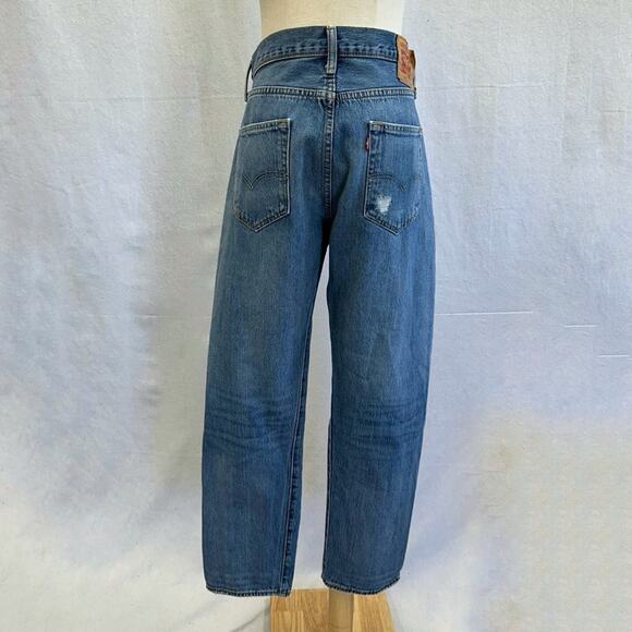 Levi's 501 custom hand‎ painted cartoon graffiti high waist jeans size 32x30 - Picture 3 of 16